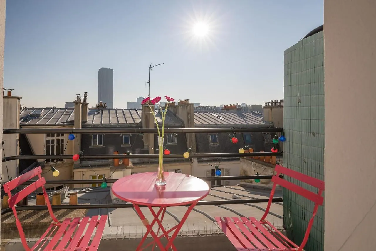 Eiffel Tower View Terrace Saint Germain Des Pres Apartment Paris France