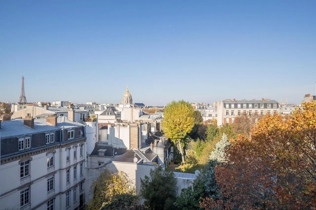 Eiffel Tower View Terrace Saint Germain Des Pres Apartment Paris